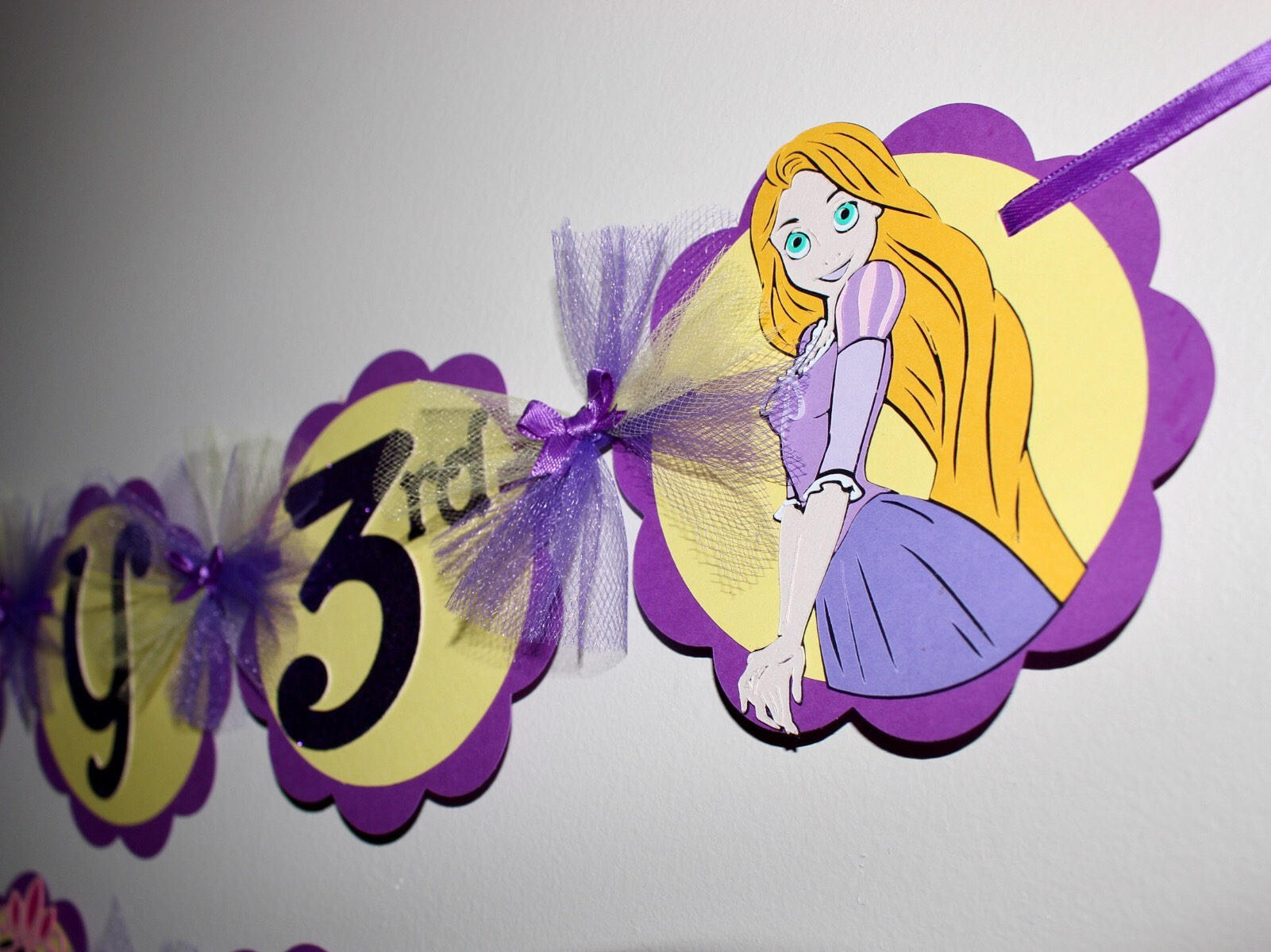 Rapunzel Banner Tangled Banner Rapunzel Birthday Party | Etsy