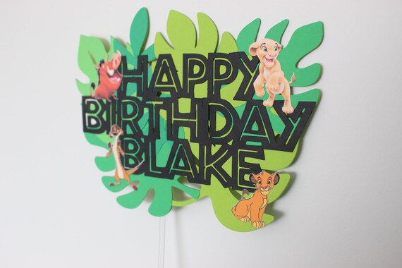 Lowe Kin Kuchen Topper Konig Der Lowen Geburtstag Konig Der Etsy