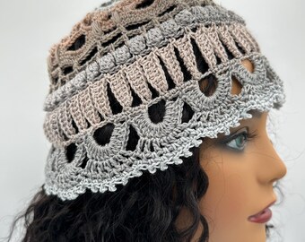 Crochet Star Crown Beanie: Handmade Granny Hexagon Hat  display picture 3