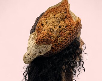 Crochet Star Crown Beanie: Handmade Granny Hexagon Hat  display picture 1