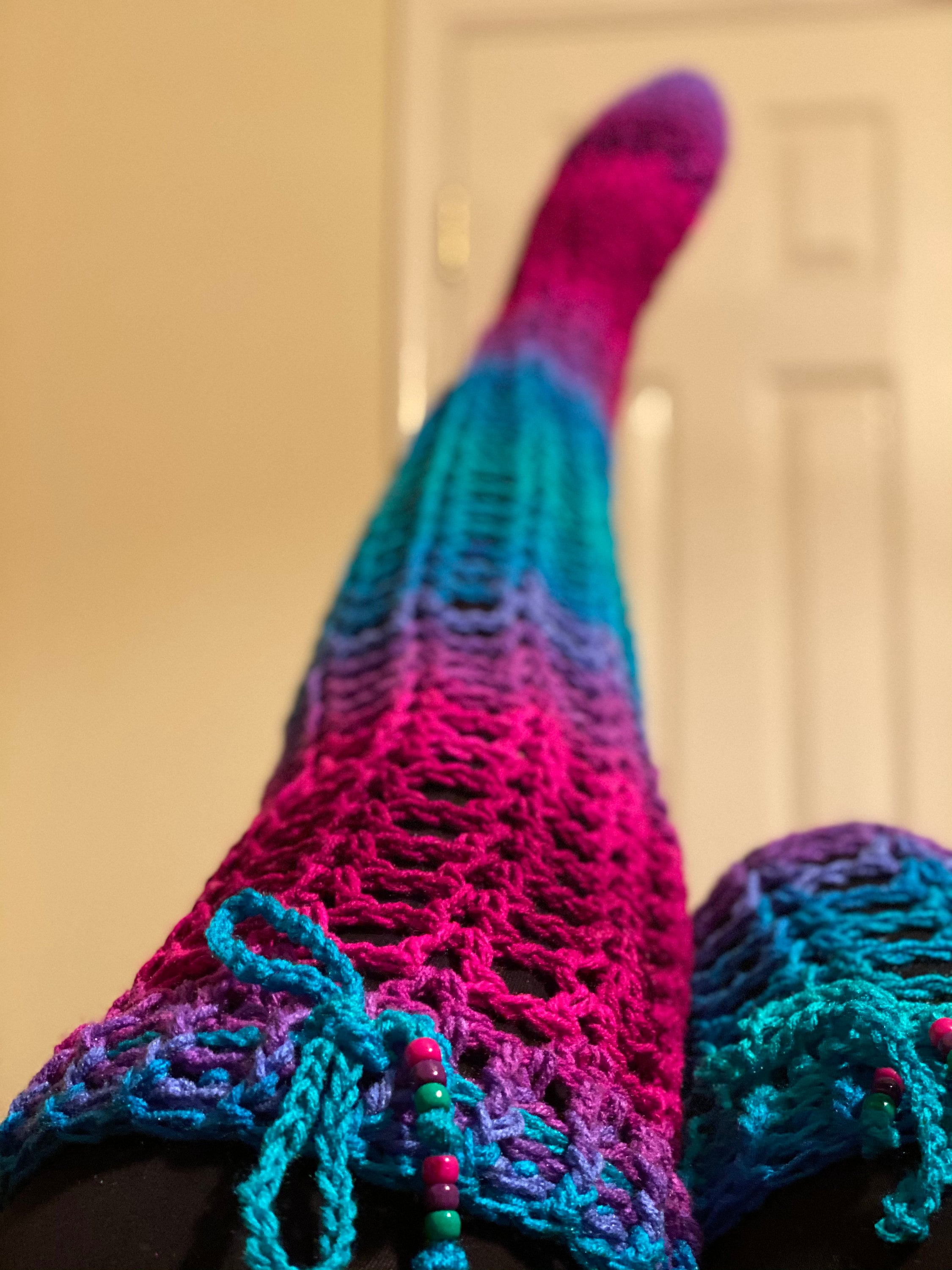 Crochet thigh high socks/ Thigh high socks /Crochet over the Etsy