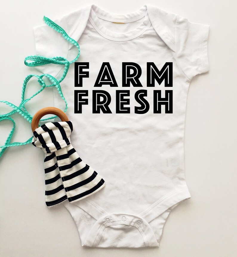 DIY Vinyl Iron On Heat press Vinyl Baby Shower Gift Vinyl Iron Ons Newborn Shirt Baby Shirts With Sayings Farm Fresh Vinyl Decal
