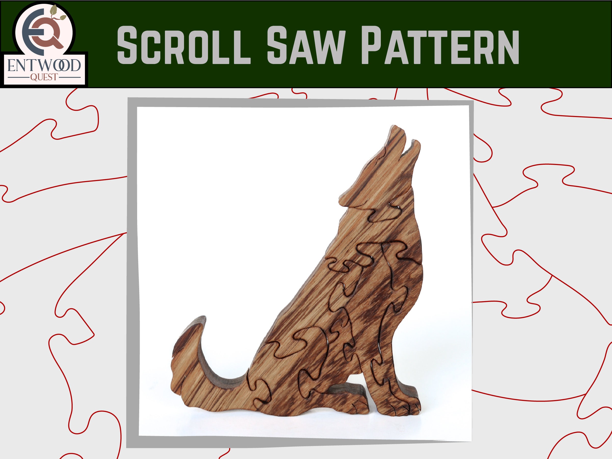 North American Wildlife Scroll Saw Puzzle Pattern Set #2, Beaver ...