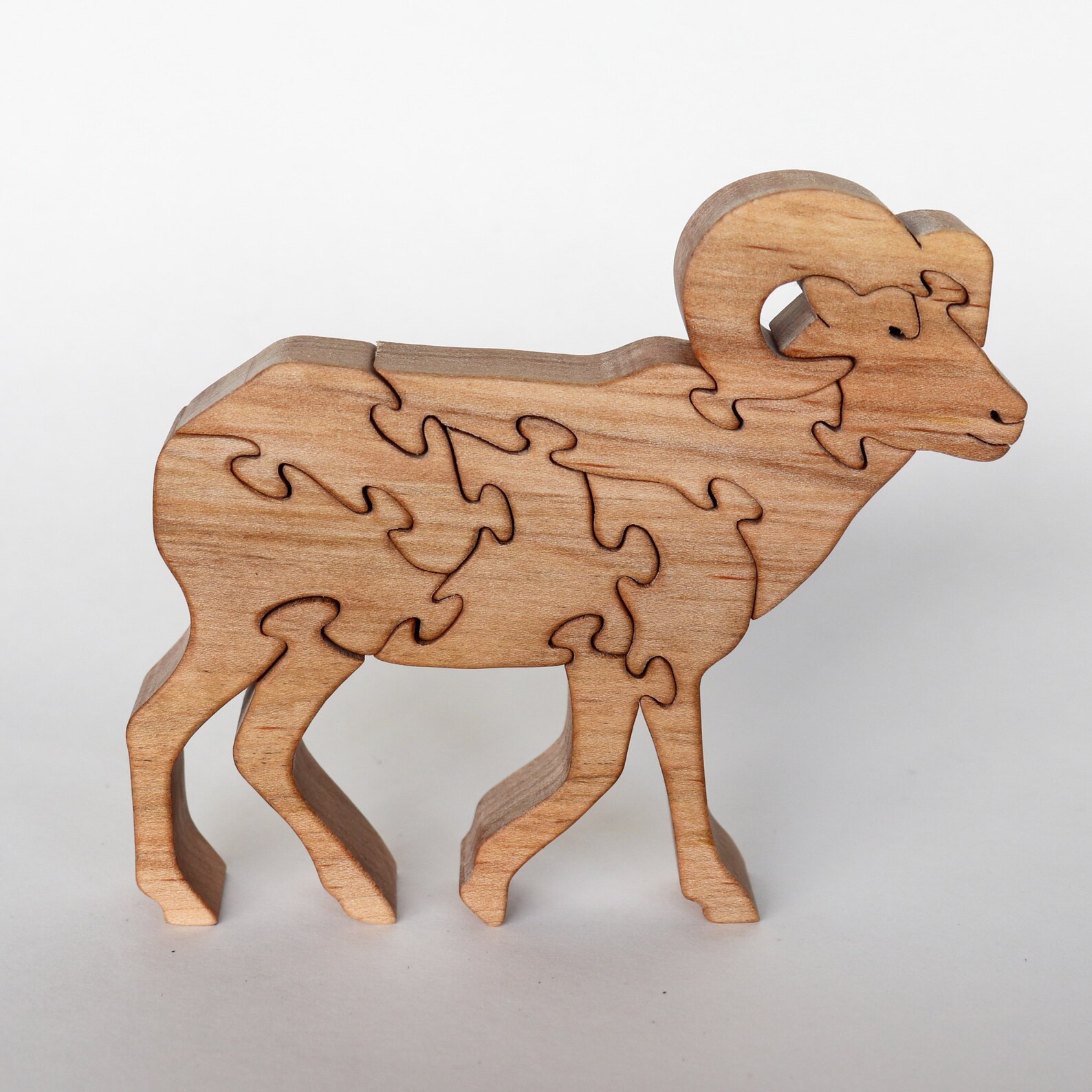 Mountain Ram Wooden Puzzle Scroll Saw Pattern DIY Woodworking Etsy