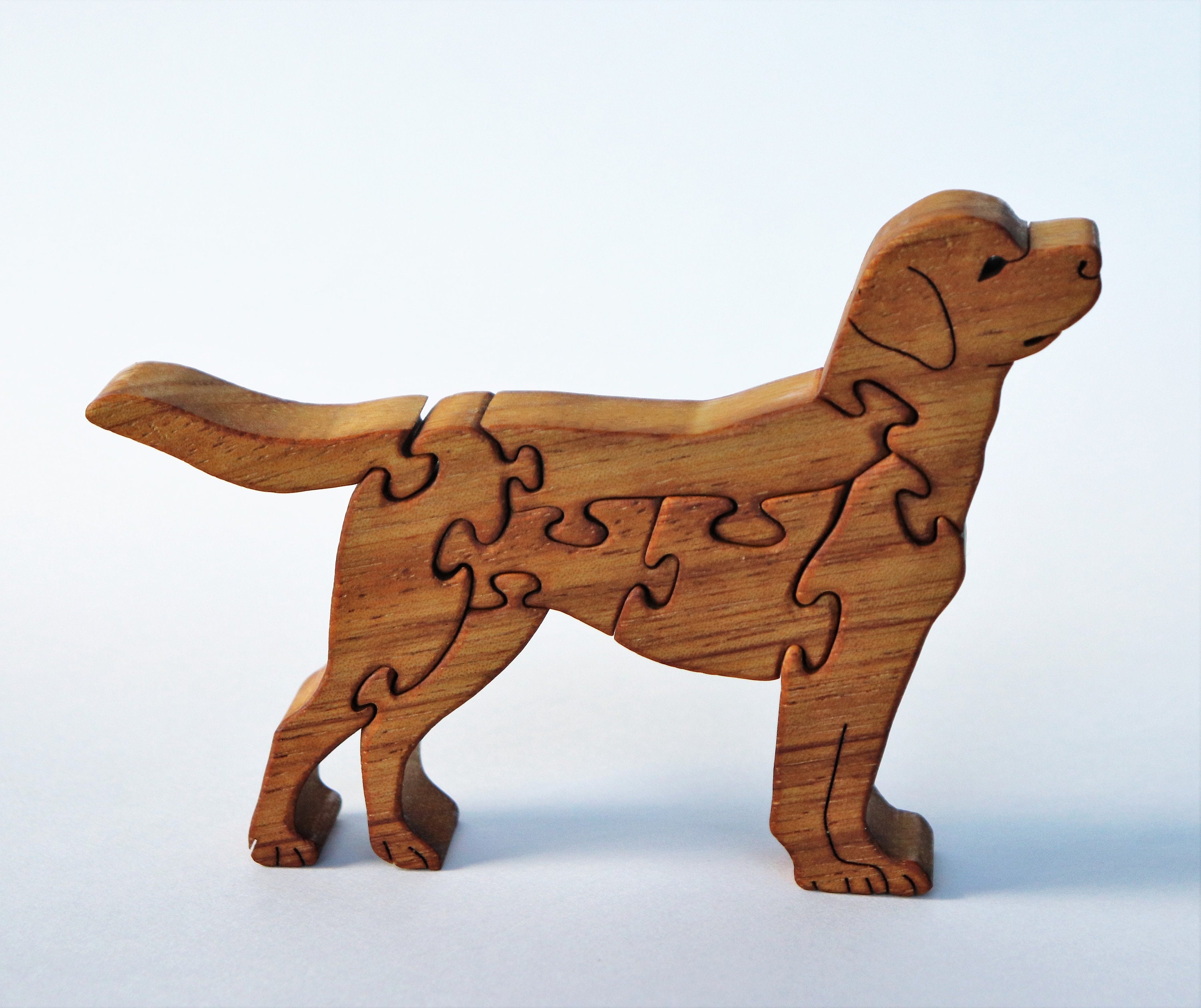Labrador Retriever Dog Puzzle Scroll Saw Pattern Wooden Etsy UK