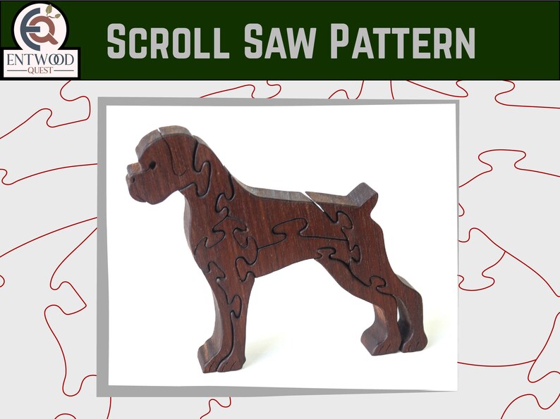 Dog Breed Variety Scroll Saw Puzzle Pattern Set, Golden Retriever ...