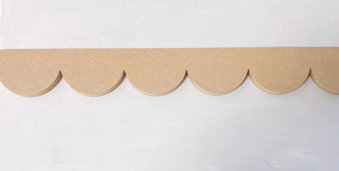 Scalloped MDF Trim Molding Scallop Pattern MDF Trim Each Etsy