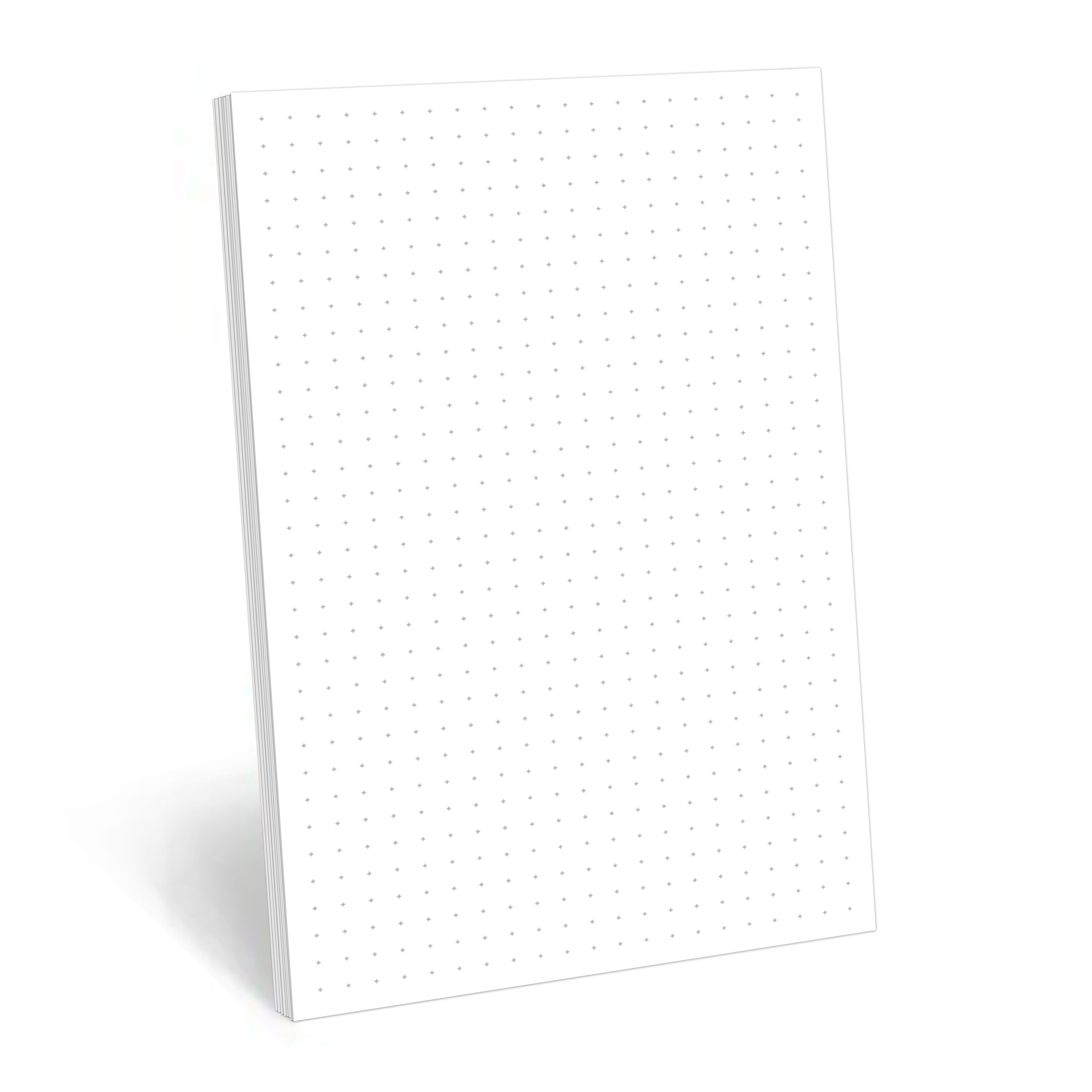 Dot Grid Graph Paper Notepad Cross Pattern Etsy