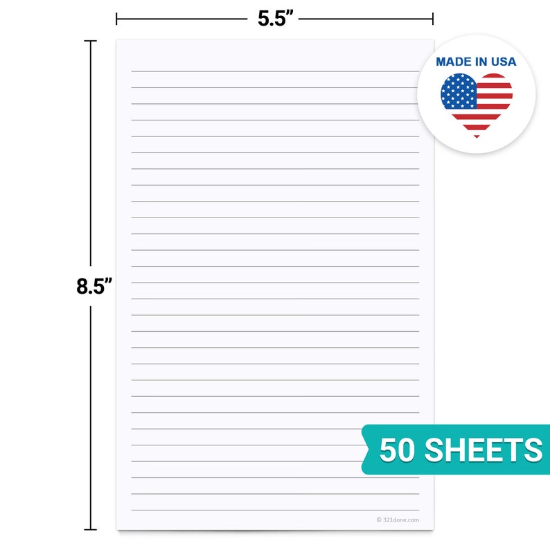 Ruled Notepad 50 Sheets 5 5x8 5 Luxury Planning Note Pad Etsy Ruled Notepad 50 Sheets 5 5x8 5 Luxury Planning Note Pad Etsy