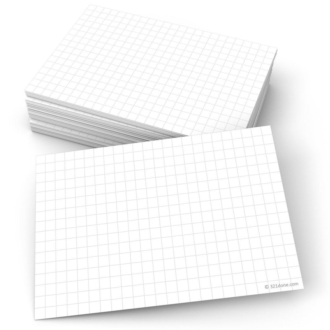 Grid Index Cards 4x6 Inches Set of 50 GraphRuled 0.25 inch Etsy