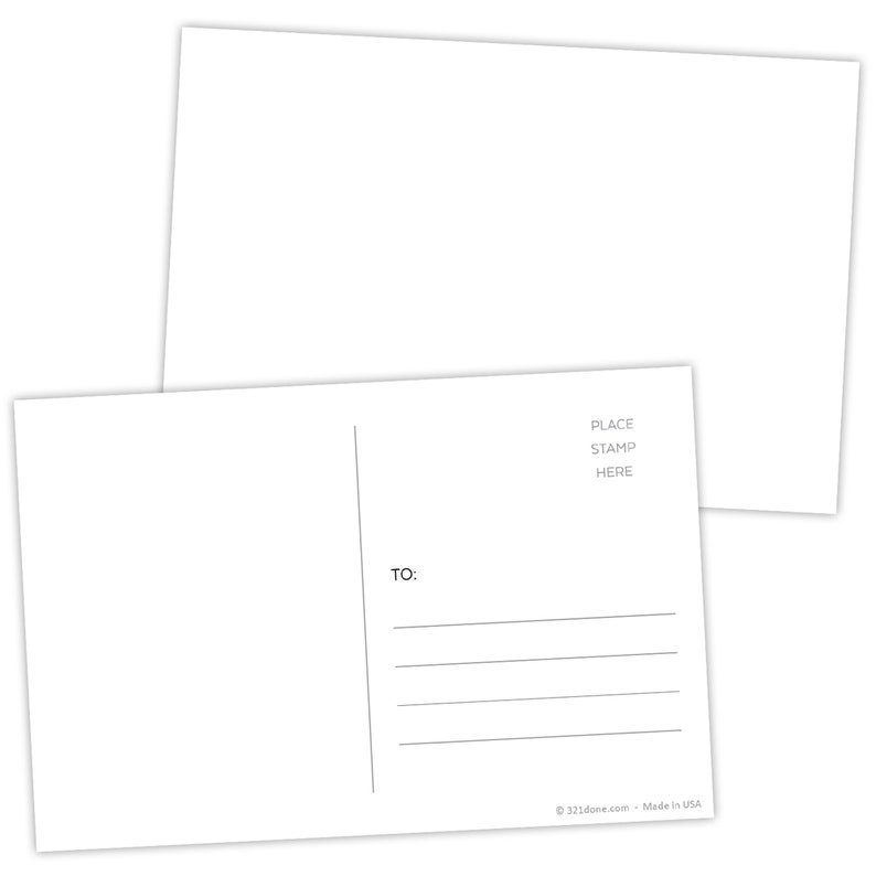 Blank Postcards Set of 50 4x6 Plain White Card Stock Etsy