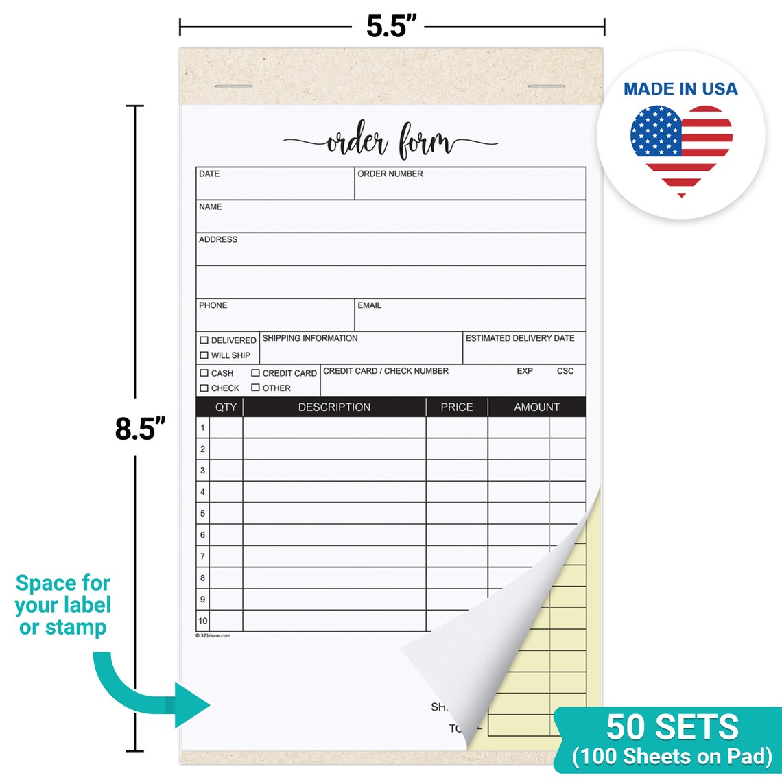 custom order forms with carbon copy custom order forms with carbon copy