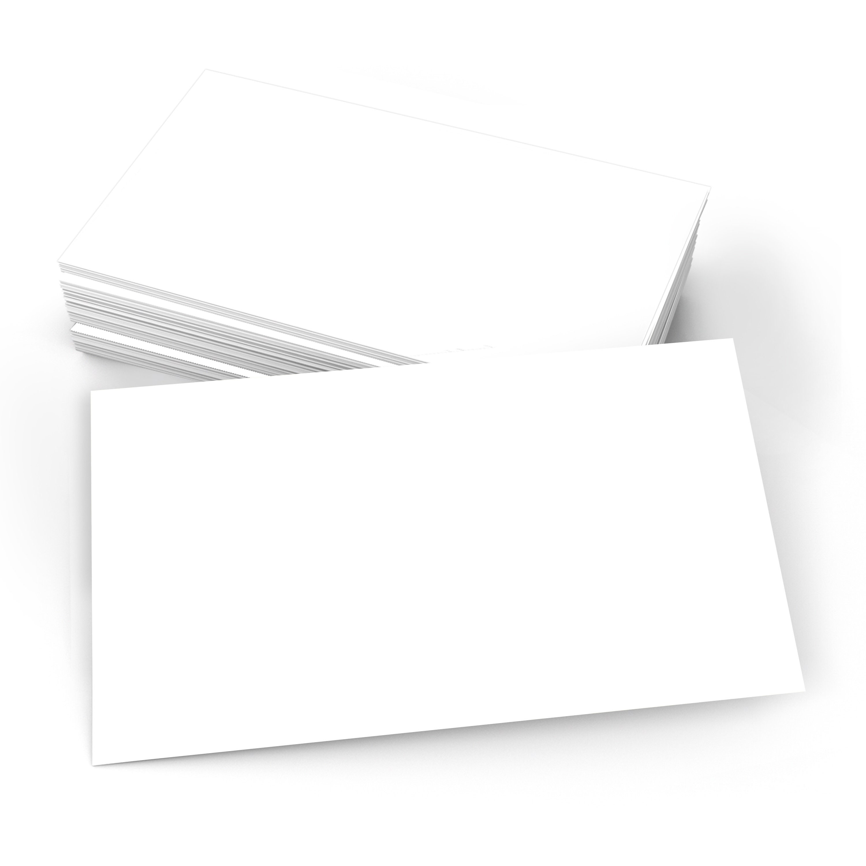 Blank White Index Cards 3x5 Inches Set of 50 Notecards Thick Etsy