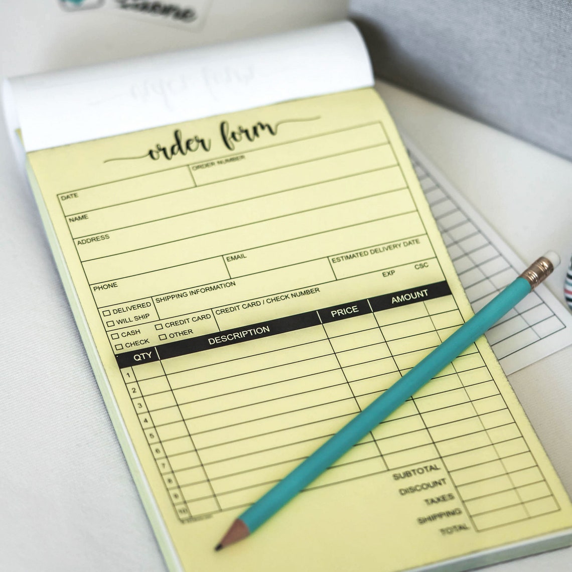 order-form-carbon-copy-pad-carbonless-50-sets-2-part-etsy