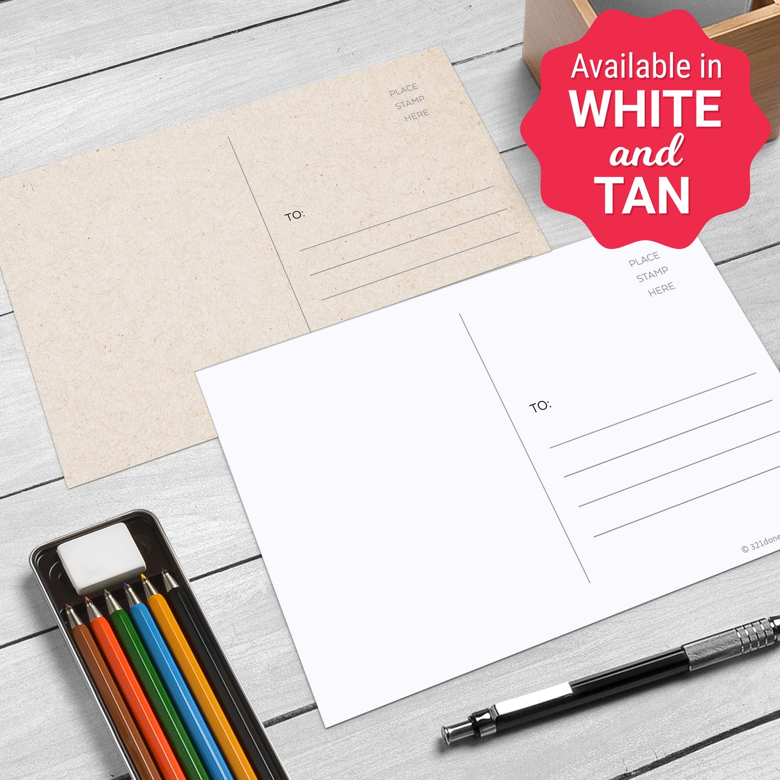 Blank Postcards Set of 50 4x6 Plain White Card Stock Etsy