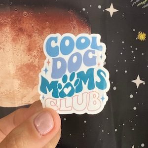 Dog Mom Sticker - Stickers for Dog Mom and Dog Lover, Waterproof Vinyl Sticker, Waterproof Water bottle Sticker, Dog Stickers for Laptop