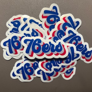 76 Philadelphia Basketball fan sticker - Philly fan gift, Philadelphia Sticker,  Glossy Waterproof, Water bottle Sticker