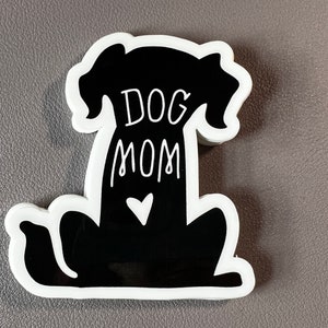 Dog Mom Sticker, Dog Lover Waterproof Vinyl Sticker, Waterproof Water bottle Sticker, Dog Stickers for Laptop