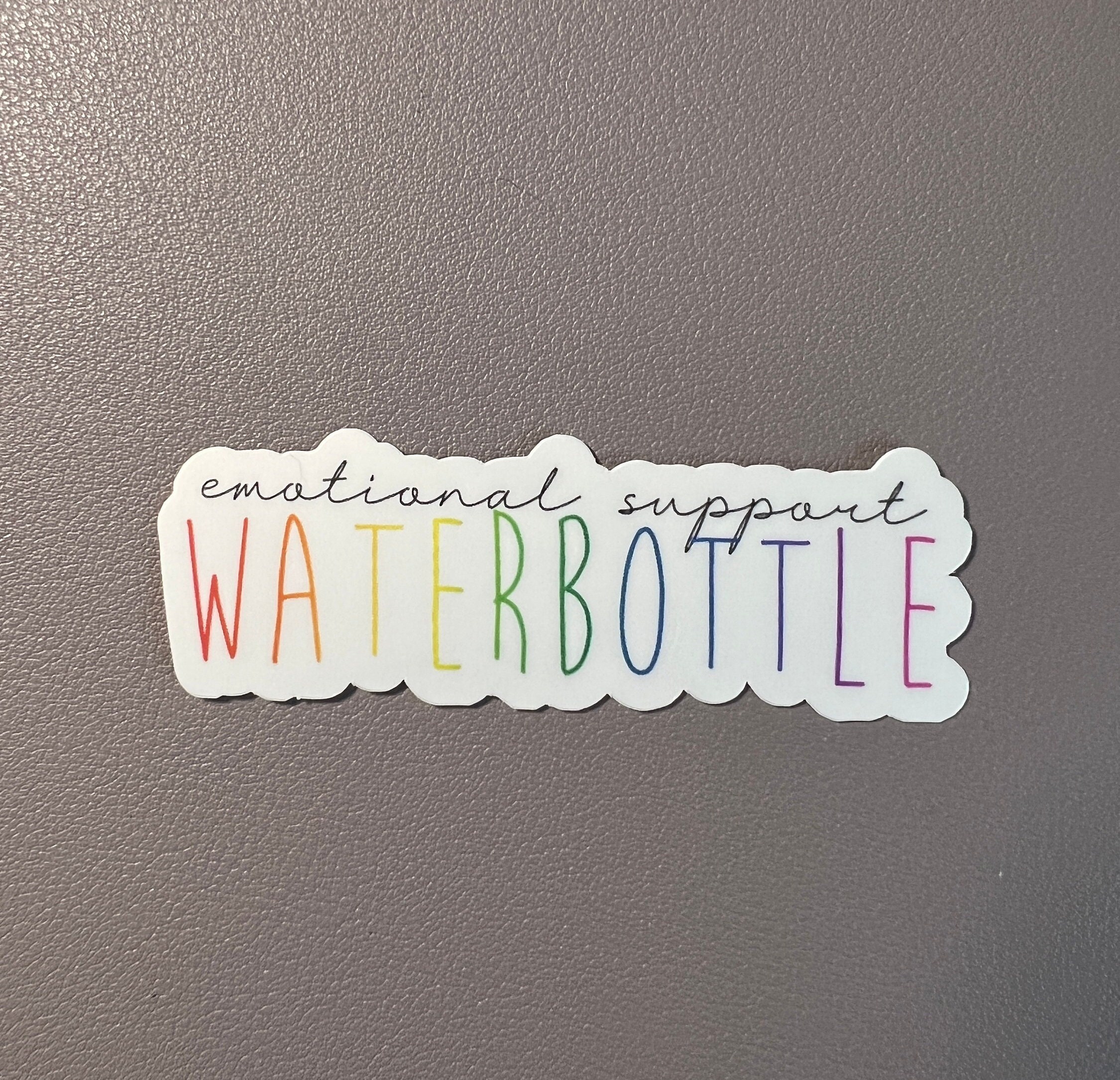 Emotional Support Water Bottle Sticker Waterproof Water Bottle Sticker ...