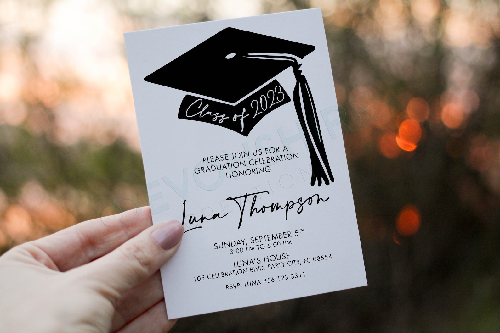 Graduation Party Invitation - Printable Graduation Party Invitation ...
