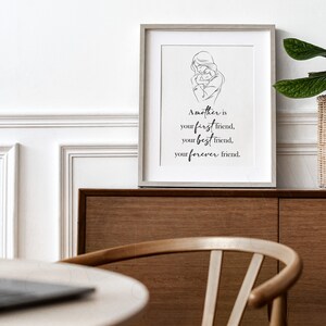 Muttertagsgeschenk - Druckbare Wand Spruch Kunst, Mama Geschenke, Mutter Tochter, Kunstdruck, druckbare Kunst, Digitaler Download, Muttertag