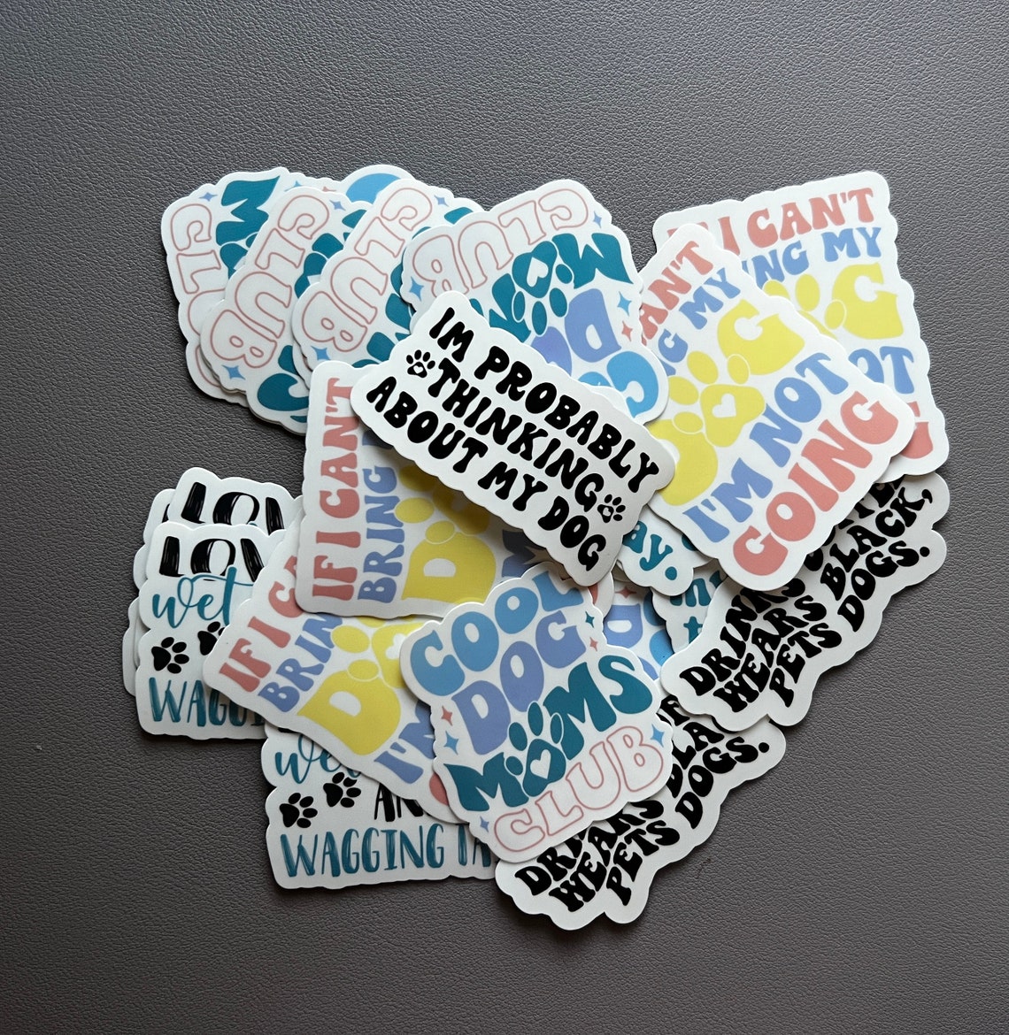 Sticker Pack for Dog Lovers Glossy Waterproof Vinyl Sticker, Waterproof