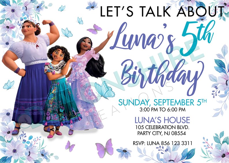 EDIT YOURSELF Encanto Birthday Invitation Custom Etsy