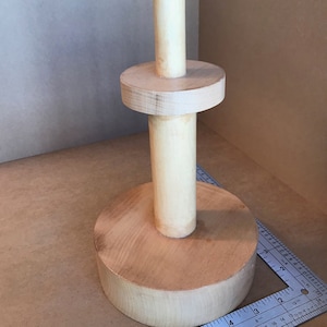 Wooden hatstand, millinery wooden stand, a display for the hats, wooden display