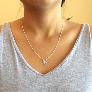 Sterling Silver Lobster Necklace, Lobster Necklace, Silver Lobster Necklace