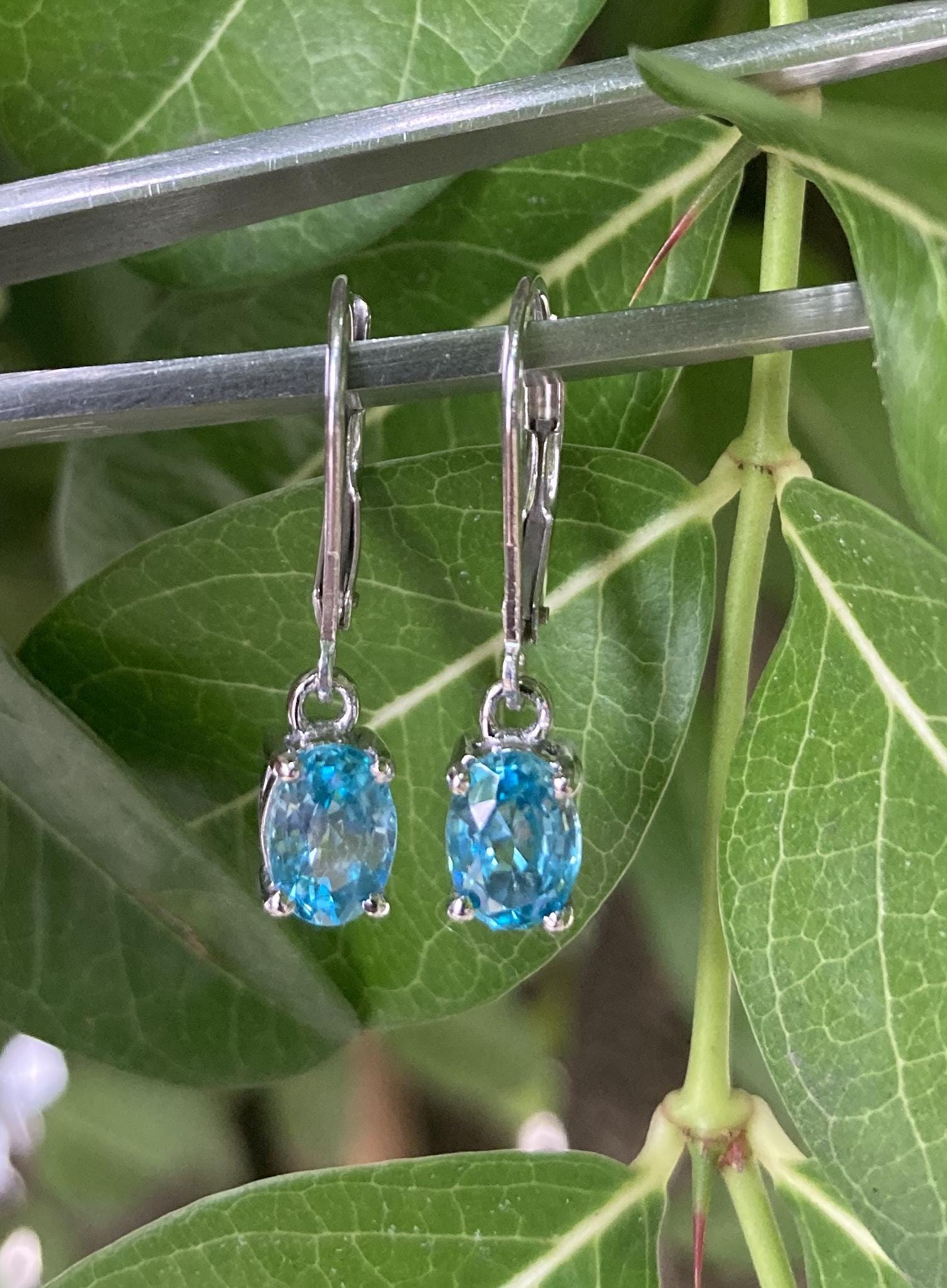 Dada Gioielli - Boucles D'Oreilles Argent 925 Avec Solitaire En Forme