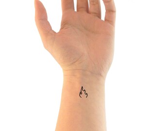 fire tattoo etsy