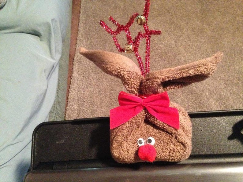 Washcloth & Soap Reindeer Etsy