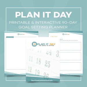Plan it Day 90-Day Goal Setting Planner image 1