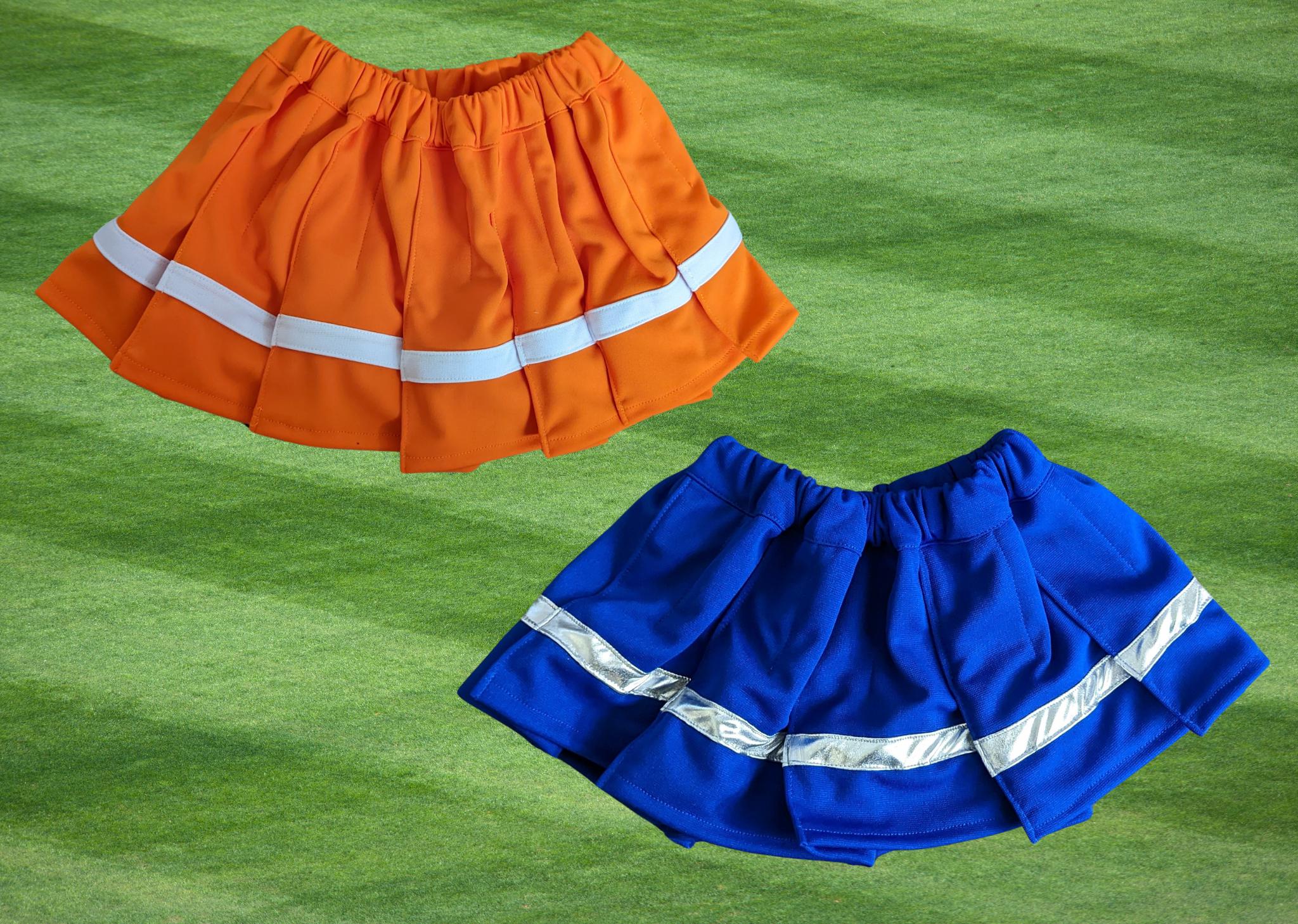 Knee length cheerleading skirts hotsell