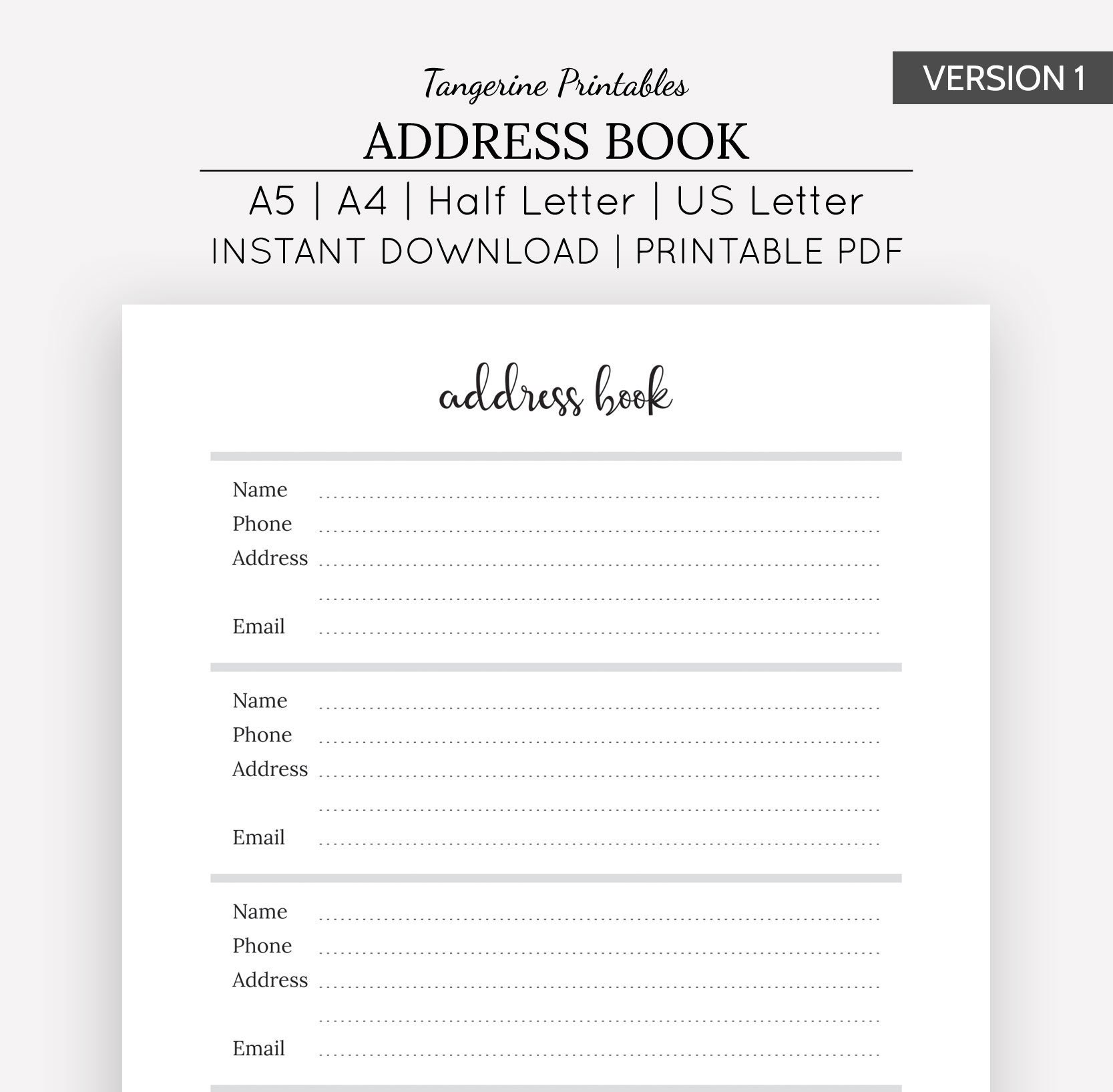 Phone Book Full Version