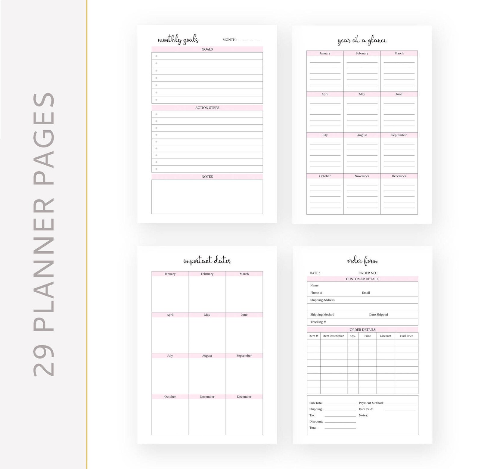 Small Business Planner Template Bundle A5 Printable Home Etsy Small business planner template bundle a5 printable home etsy