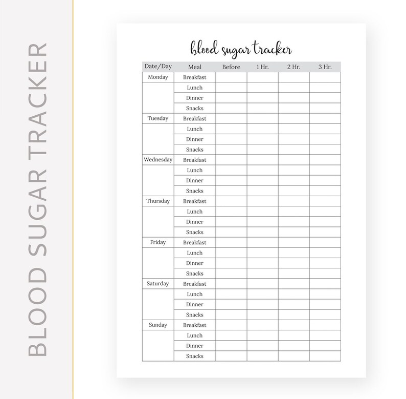 Blood Pressure Tracker Blood Sugar Tracker Bo A5 A4 US