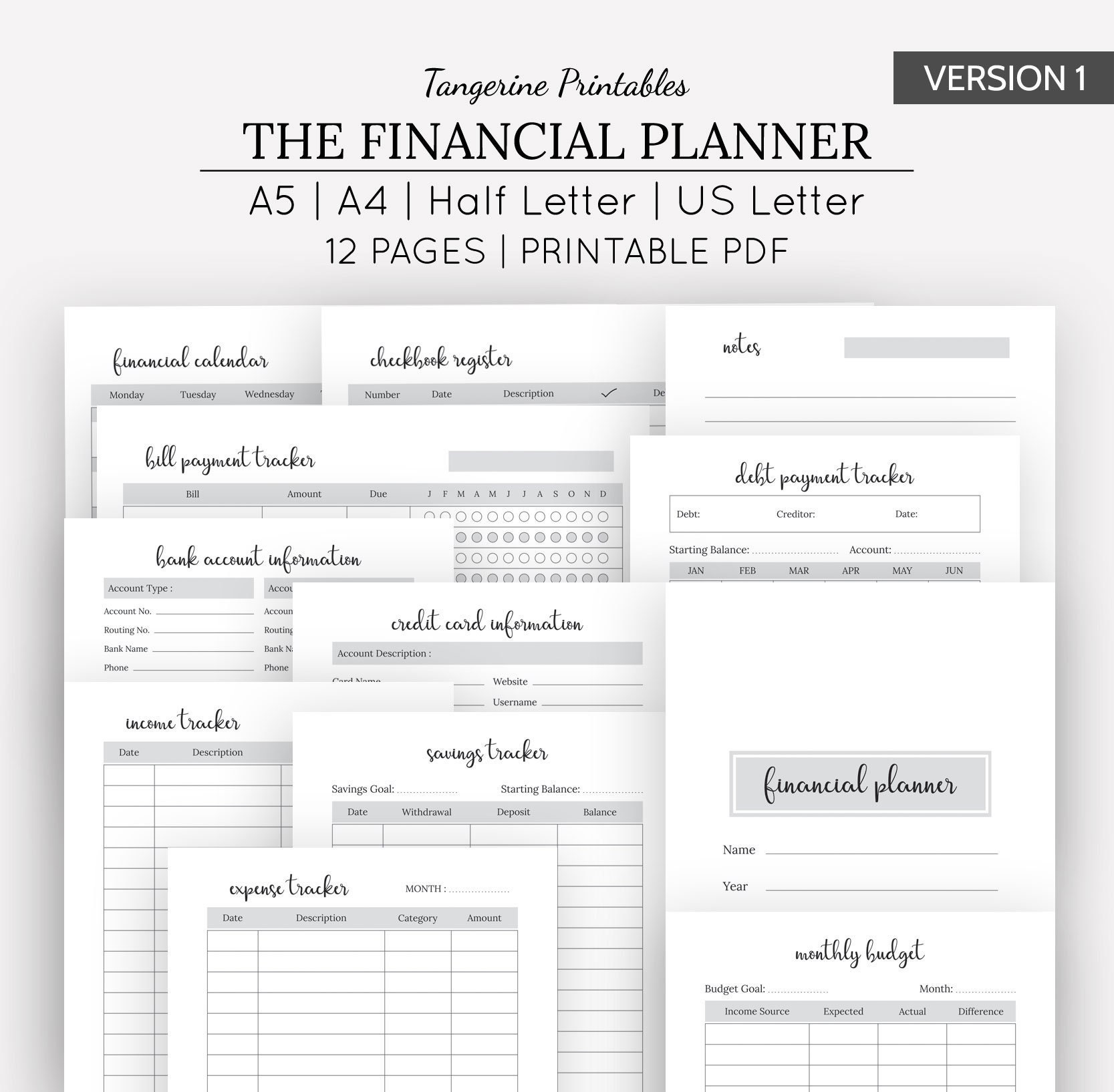 weekly financial planner template weekly financial planner template