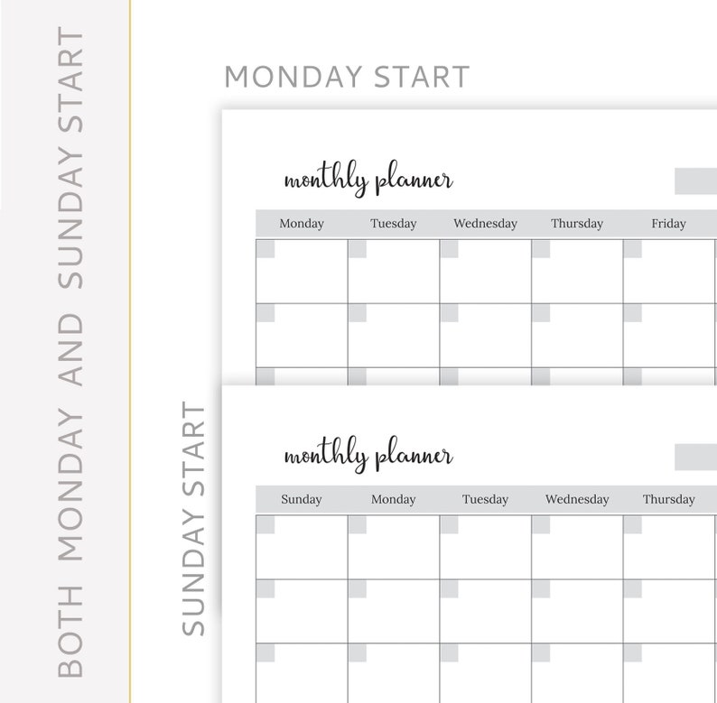 Productivity Planner Printable Productivity Template Etsy Productivity Planner Printable Productivity Template Etsy