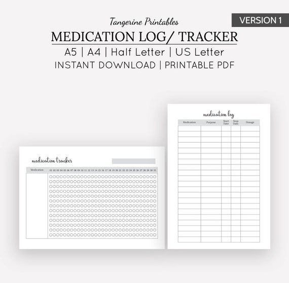 Medication Log Chart
