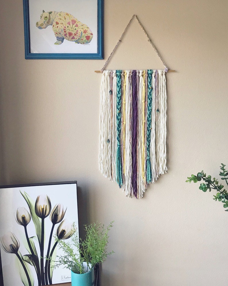 Boho Style Jewel Tone Wall Hanging Office Decor Boho Nursery