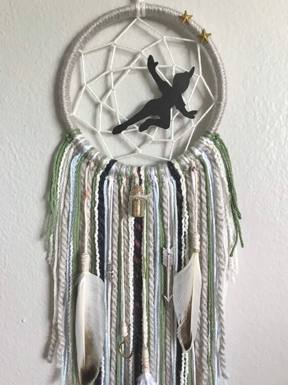6 Peter Pan dream catcher boho kids room decor neutral Etsy