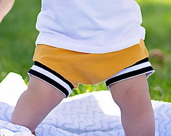 Baby shorts - mustard shorts - toddler shorts- harem shorts - yellow shorts - shorties