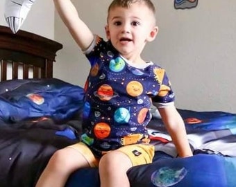 Science baby shirt - Space, outer space, planets, rocket ship, Oeko tex cotton shirt - Baby tee - t shirt - baby gift