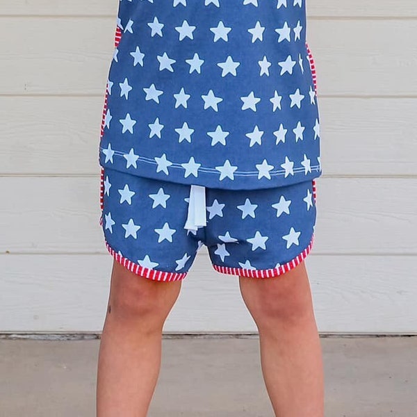 4th of july  shorts - fourth of july shorts -red white blue baby shorts -shorts- patriotic shorts- harem shorts - baby boy - shorties