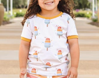 Popsicle ringer tee