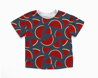 Watermelon tee , boxy or slim