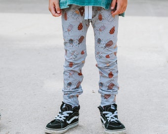 Bug pants - Cute bugs for kids - toddler boy pants - bug kids