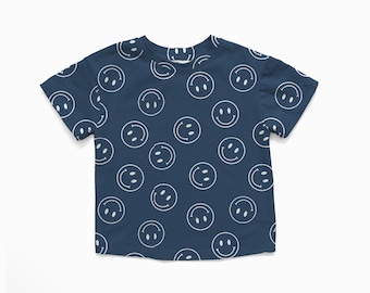 Smile tee, summer vibes cotton tshirt kids