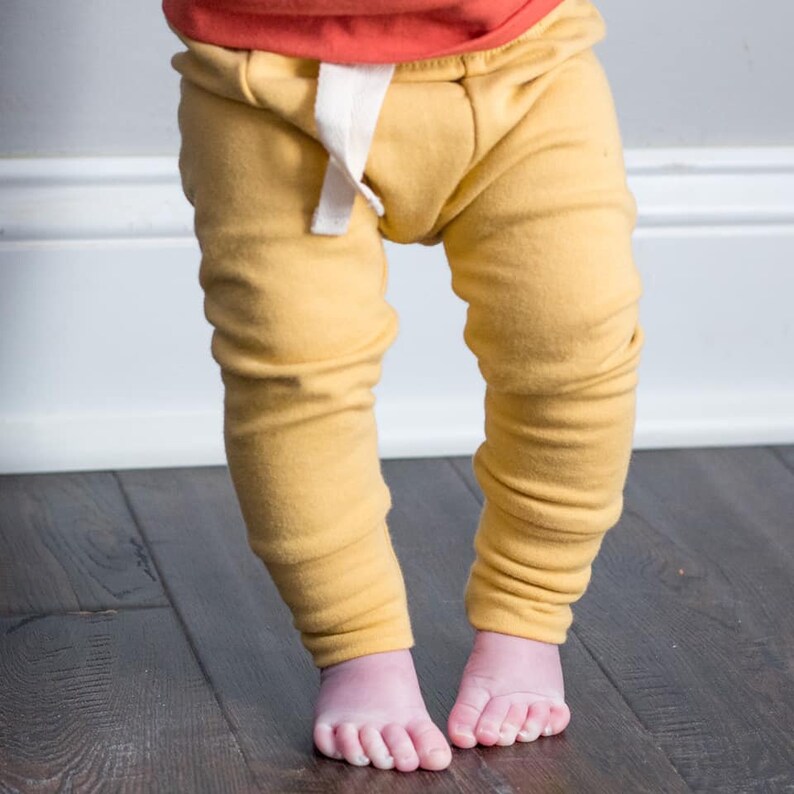 boy girl leggings - Yellow wheat colored Baby Leggings baby shower gift SLIMS unisex baby pants Skinny pants for baby